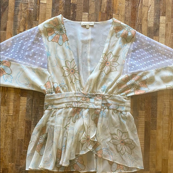Jovovich Hawk Tops - Jovovich Hawk Barney’s Silk Floral Blouse Size 6